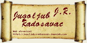 Jugoljub Radosavac vizit kartica